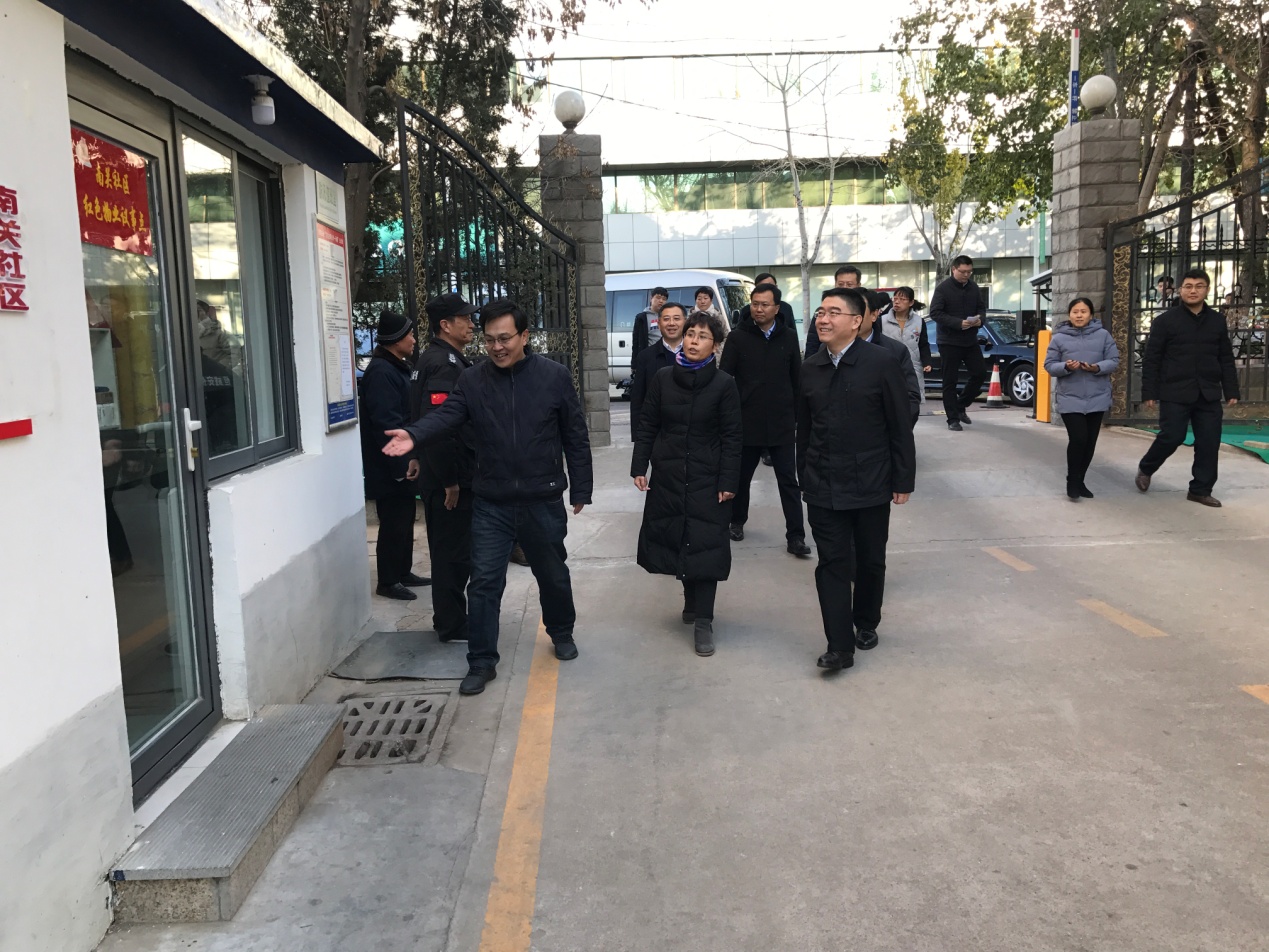 市委組織部趙藝丁、區委書記鞏洪波視察紅色物業議事點